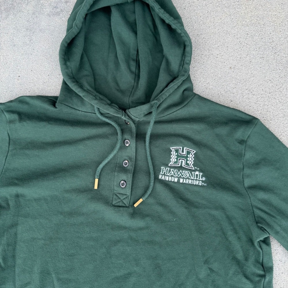 Champion Green Hawaii Rainbow Warriors Hooded Pullover